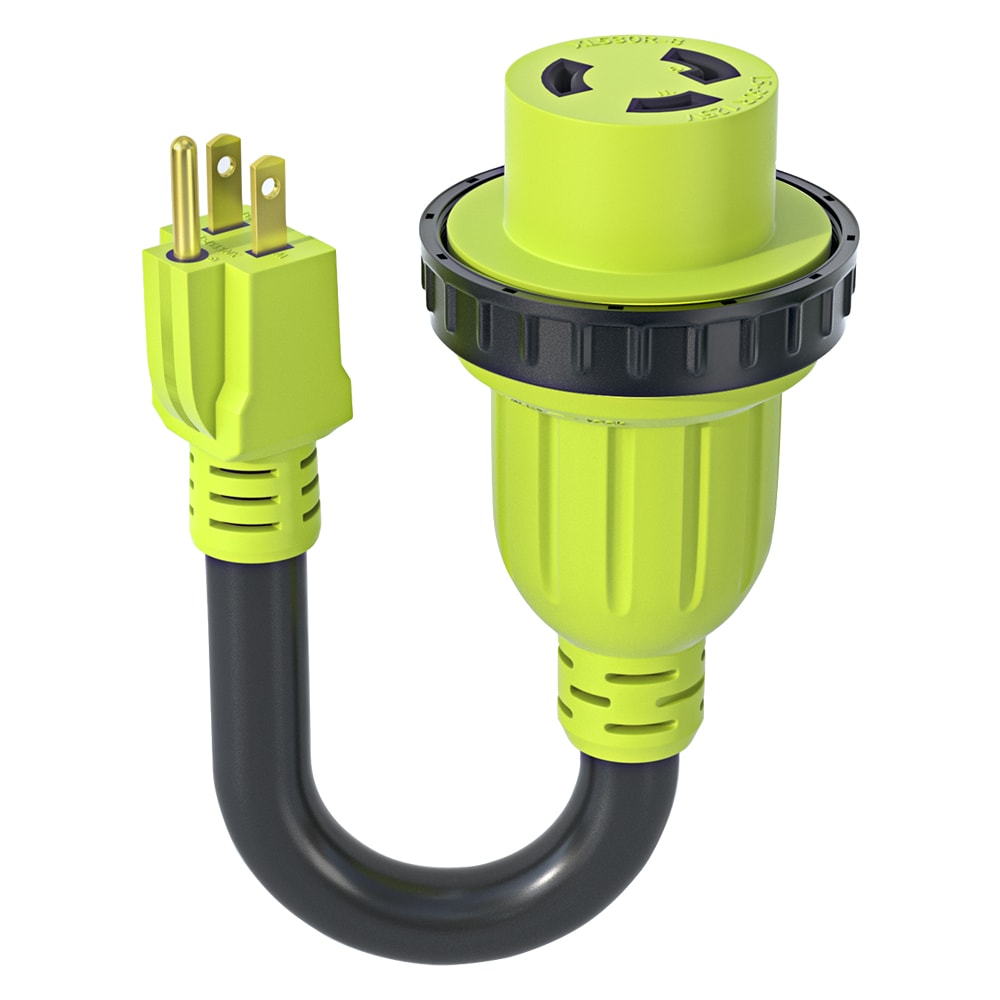 Proline Dogbone Adapter Cord 15amp Male Plug to 30amp Female Twist Lock RV Camper Electrical Adapter 