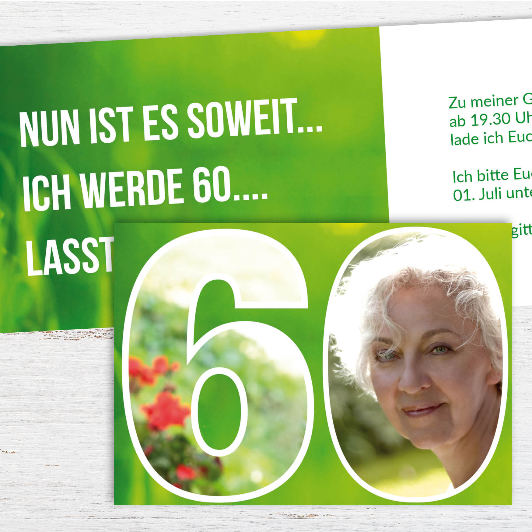 Geburtstagskarten Individuelle Einladung