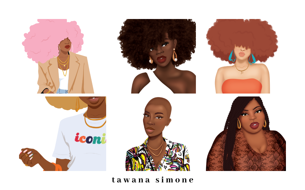 black girl planner sticker sheets on glossy sticker paper by tawana simone