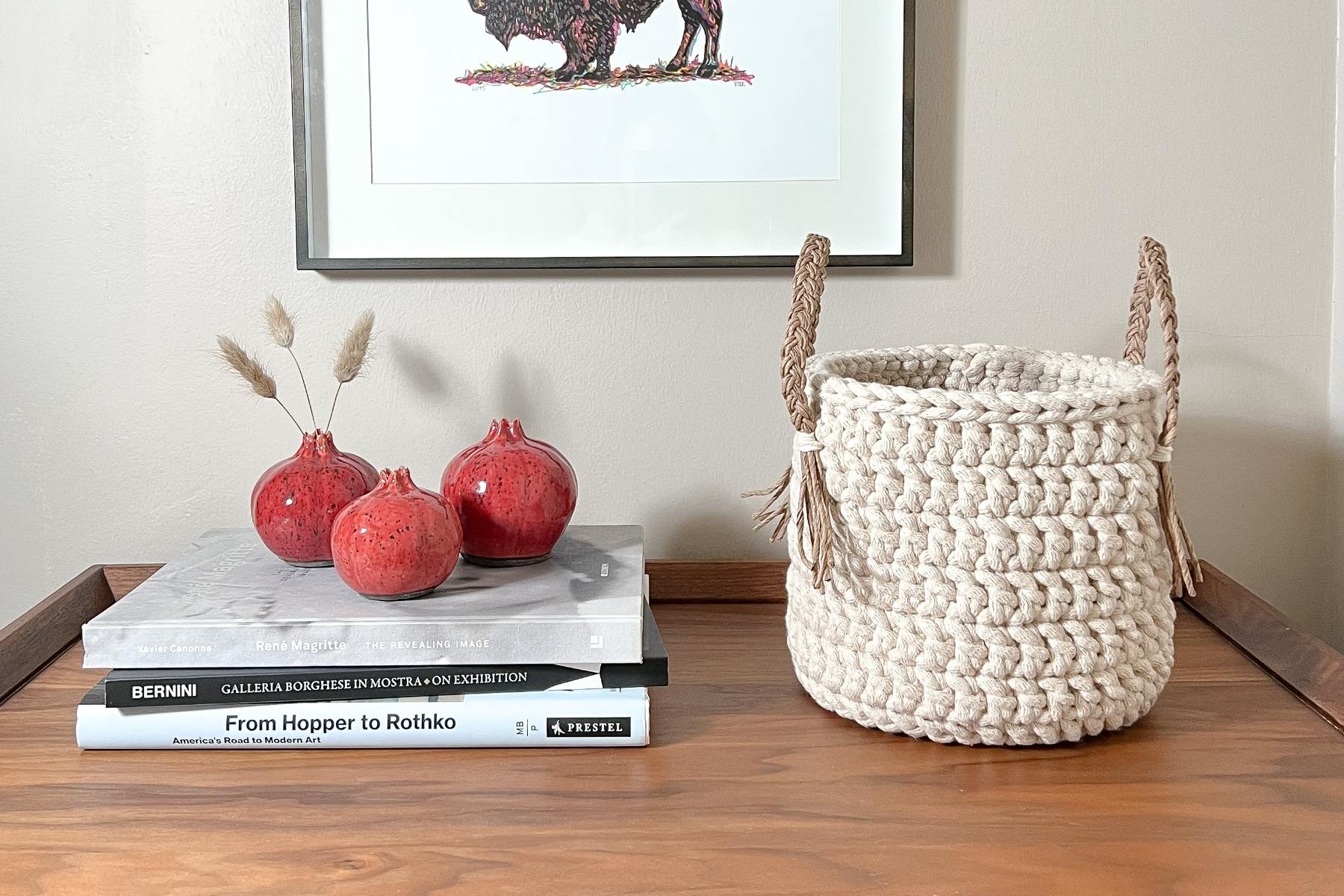 ceramics handcrafted statement vase mini garnet