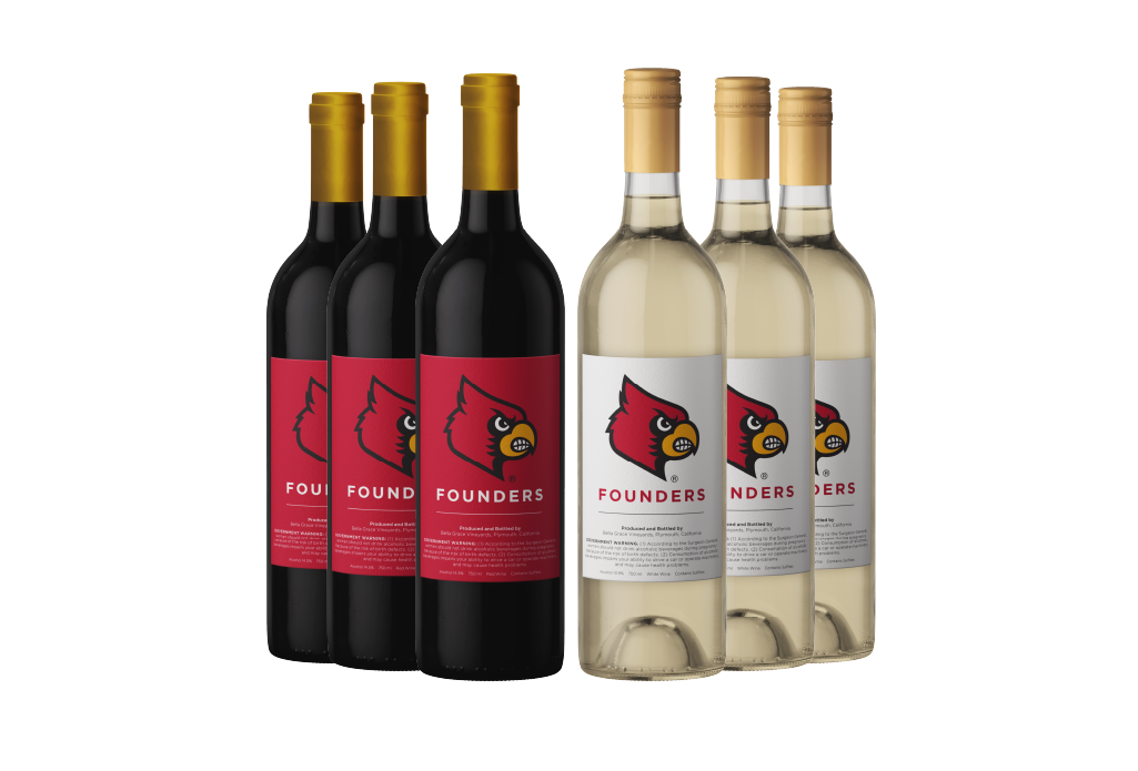 University of Louisville Cardinals Handpainted Wine by KyGirlShop, $10.00
