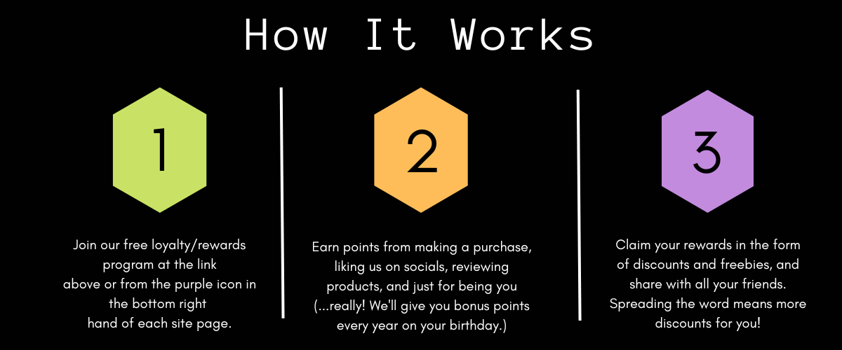 Join Butler Rewards and Loyalty and earn points on purchases, following our socials, and just for being you. Redeem points for discounts, and keep earning more points by referring a friend that you think would love our products. 