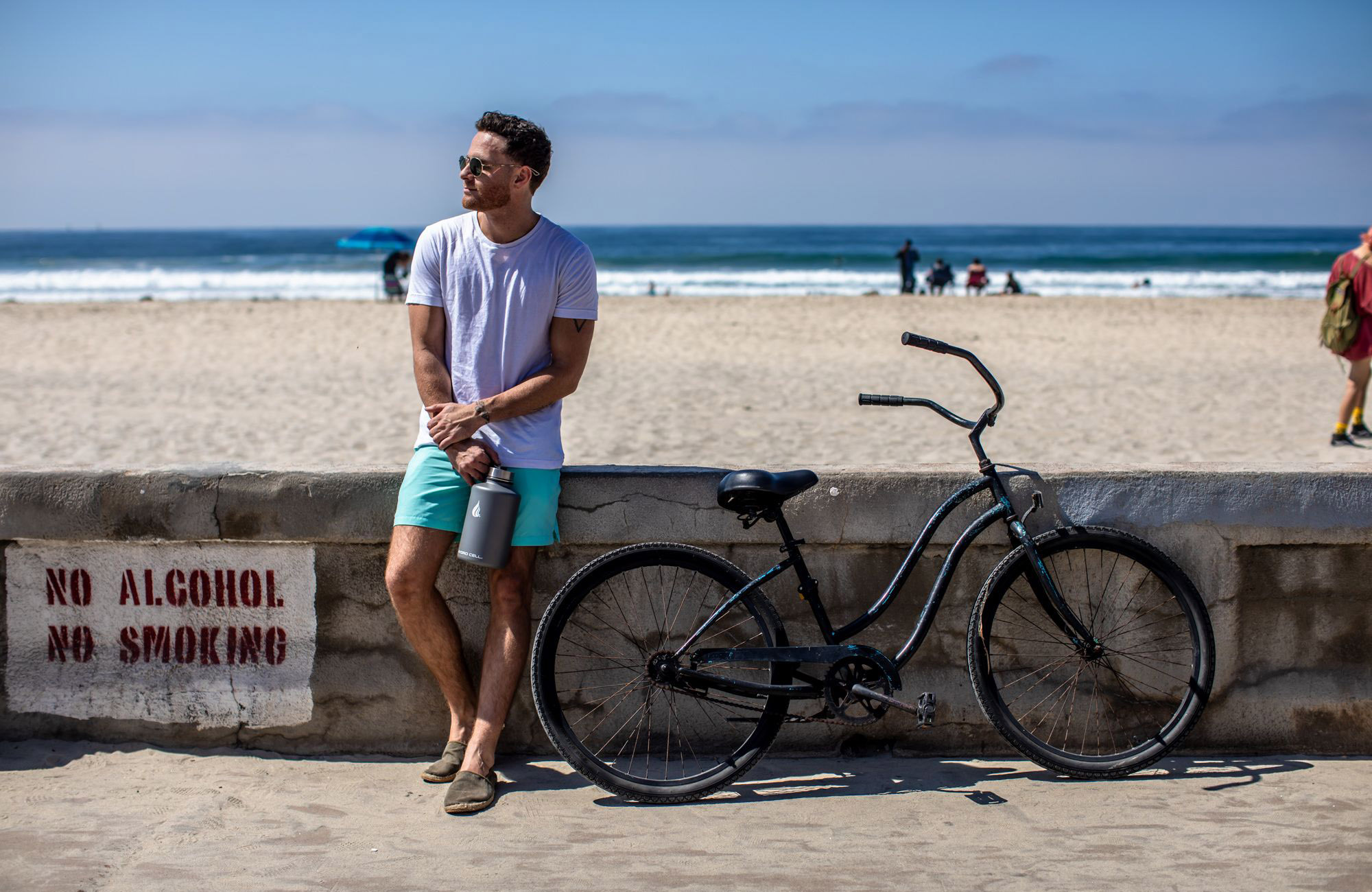 mountain biking water bottle