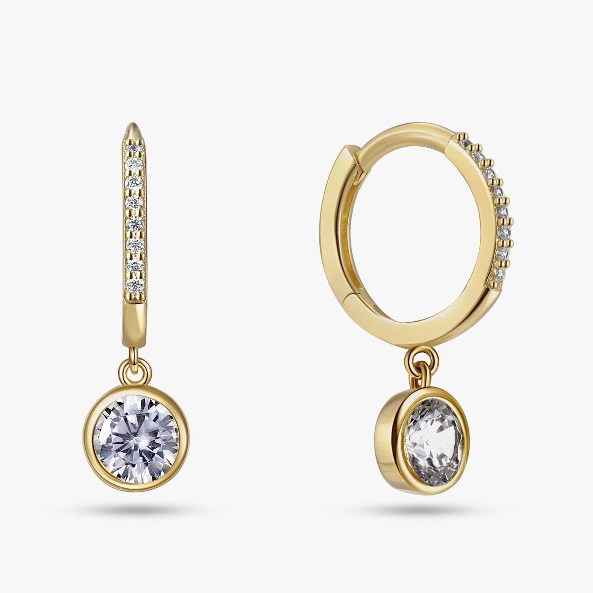 Mini Delicate Sphere Huggie Earrings