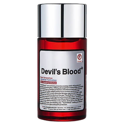 Fireball Devil's Blood have Dual Bonded SiO2 Molecules. The dual bonding creates better coating integrity, surface finish, clarity and depth. Dual bonding also increases micro scratch resistance and allows self-healing properties via the use of a heat gun