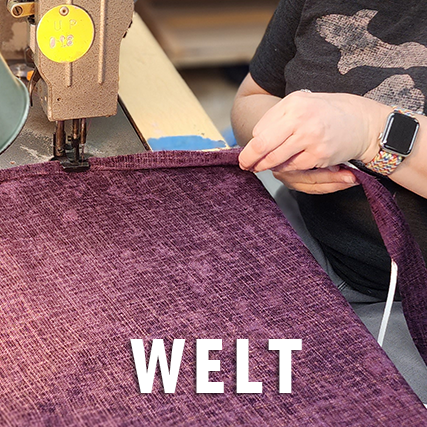 Professional Upholstery Welt or Piping