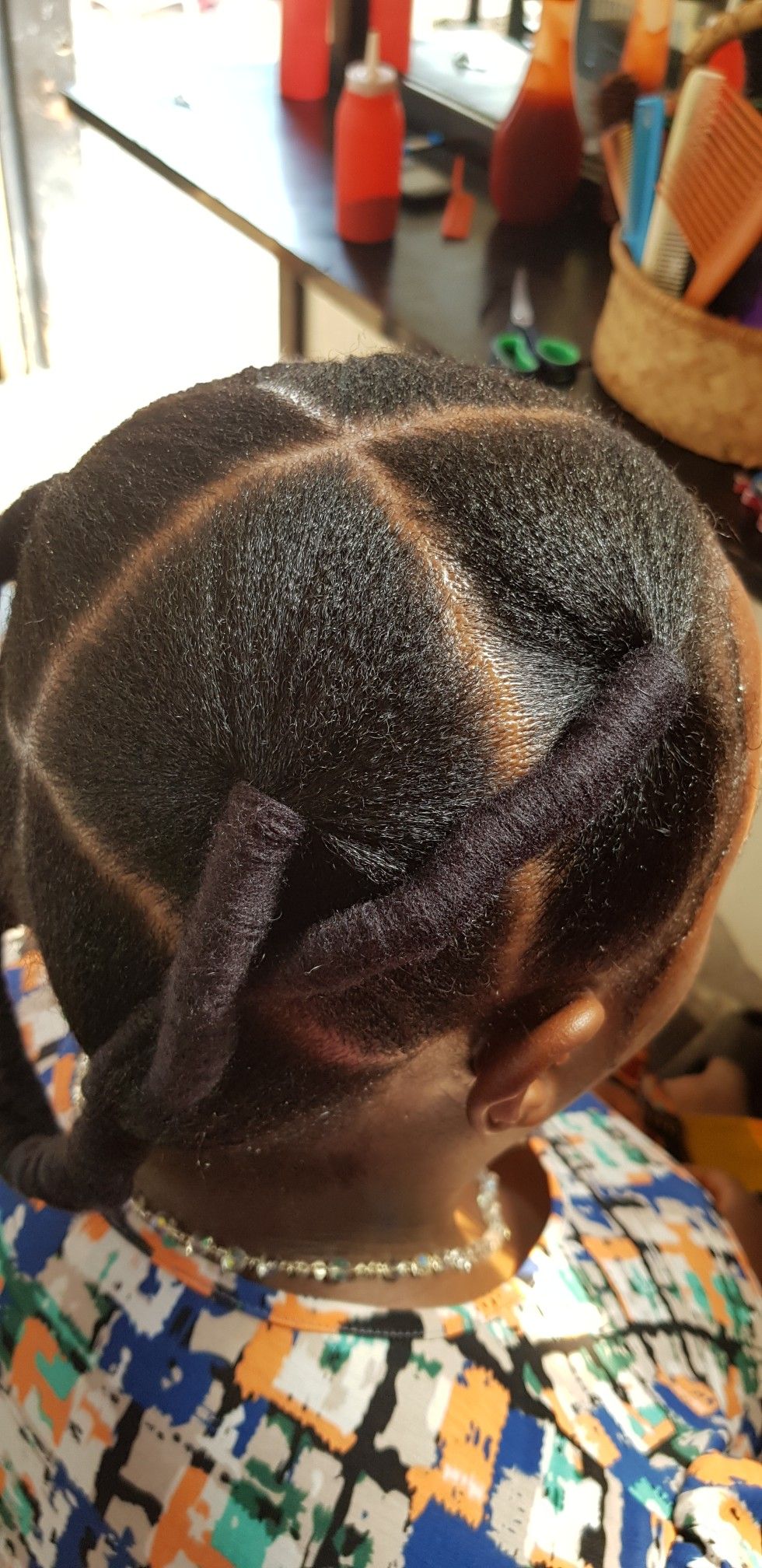 African Threading for Stretching Natural Hair 